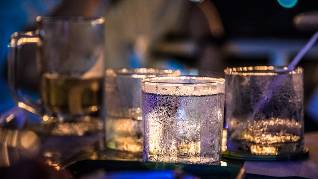 Drinks on a pub table