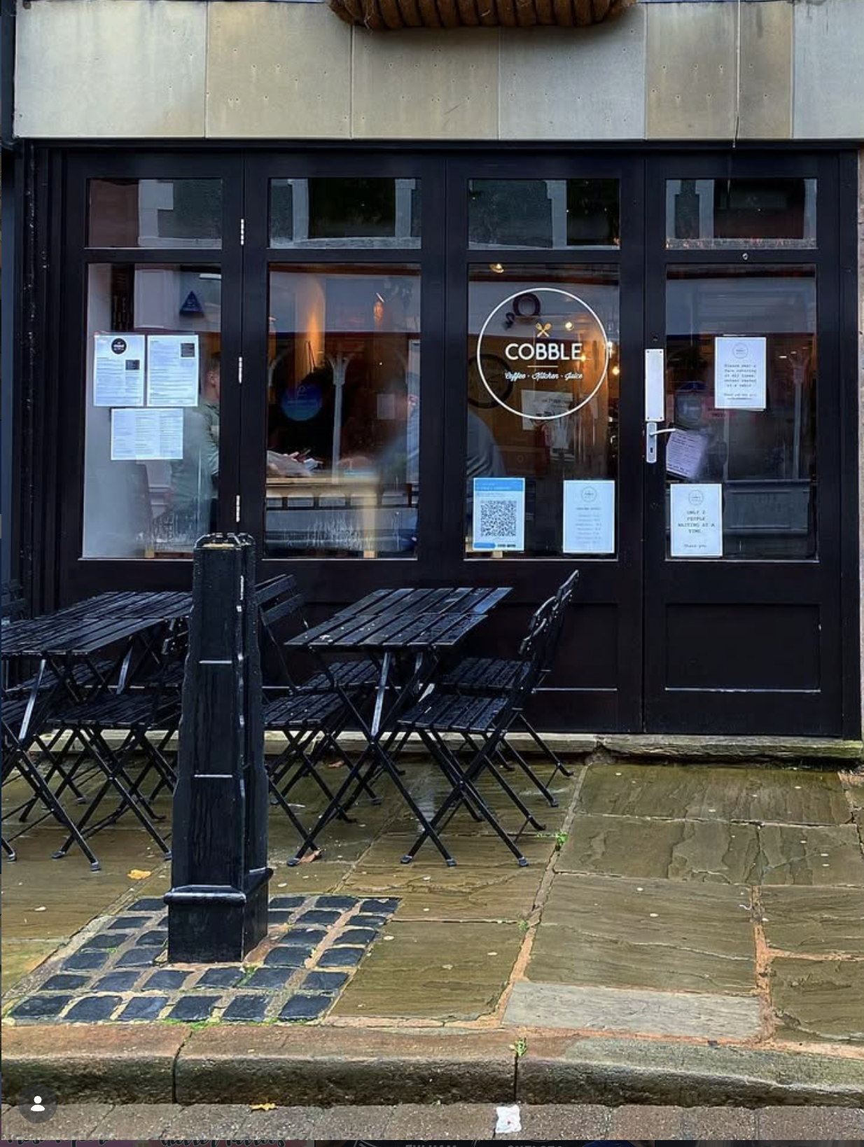 Cobble cafe in Ormskirk