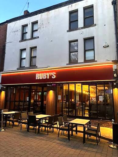 Exterior of Ruby’s Bar in Ormskirk