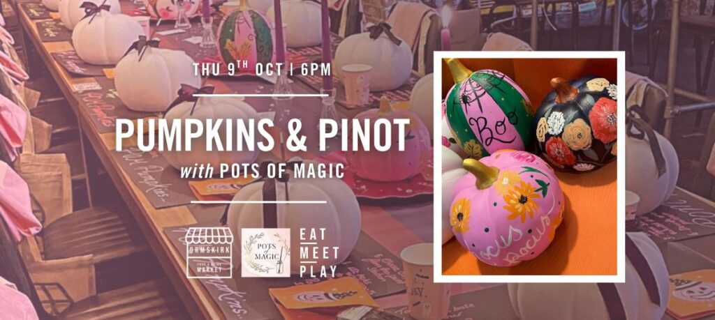 Halloween pumpkins for Ormskirk Food and Drink Market Pumpkins and Pinot event